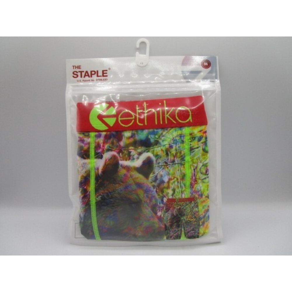 Ethika The Staple Solar Bear Neon Men's Medium 30-32 Underwear Boxer Briefs